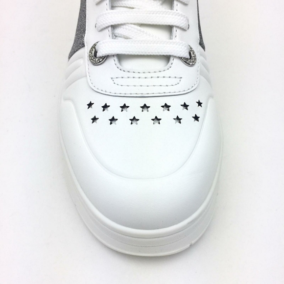 JIMMY CHOO Hawaii Lace-Up Sneaker sz 7 - Picture 14 of 15